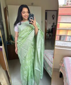 ঐতিহ্যবাহী কাঞ্জিপুরাম সিল্ক শাড়ি (ব্লাউজ পিস সহ)