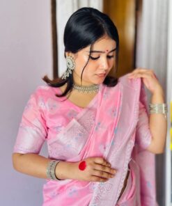 ঐতিহ্যবাহী কাঞ্জিপুরাম সিল্ক শাড়ি (ব্লাউজ পিস সহ)