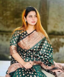 ঐতিহ্যবাহী কাঞ্জিপুরাম সিল্ক শাড়ি (ব্লাউজ পিস সহ)