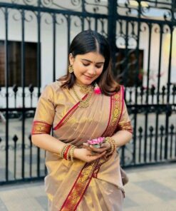 ইন্ডিয়ান লামা সিল্ক (ব্লাউজ পিস সহ)